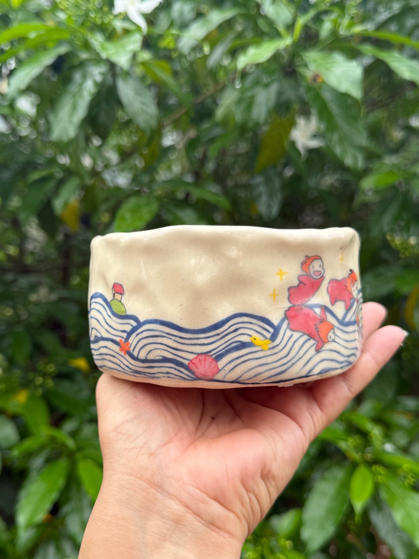 Ponyo matcha pourer + spoon holder