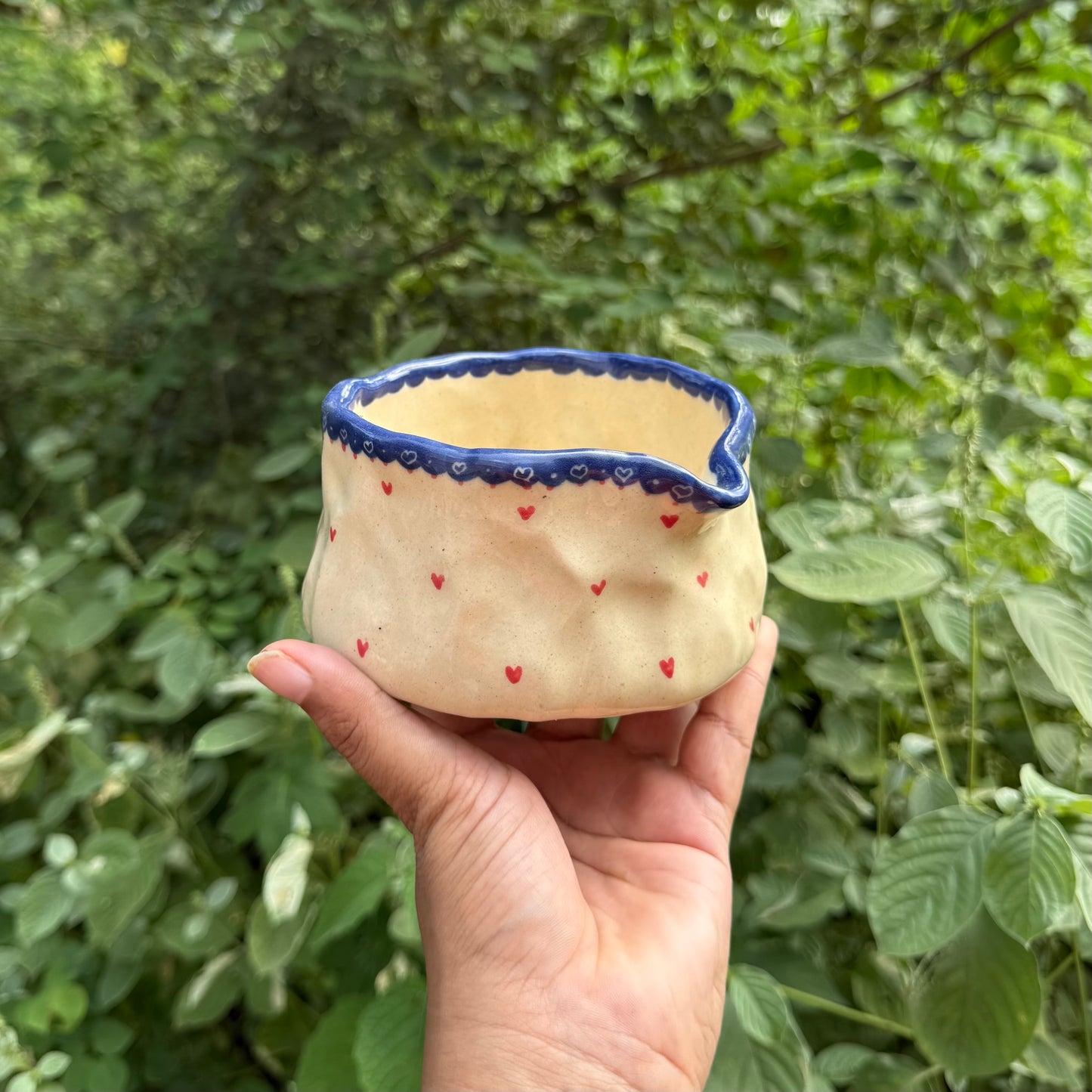 Hearts matcha pourer