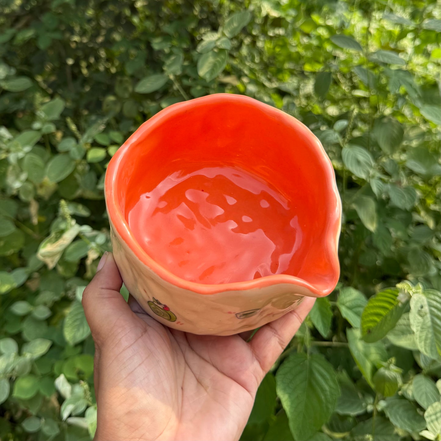 Orange matcha themed pourer + holder