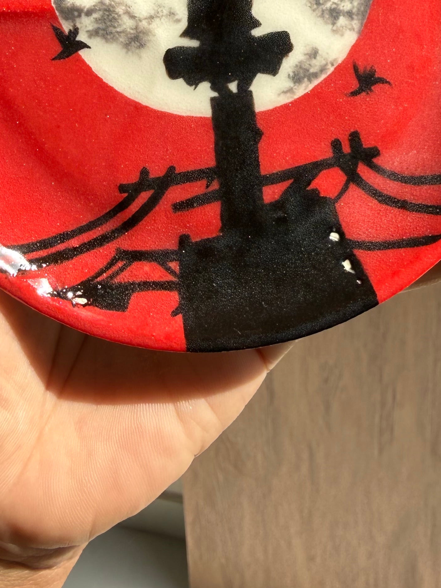 Itachi Plate ( has a little glaze defect)
