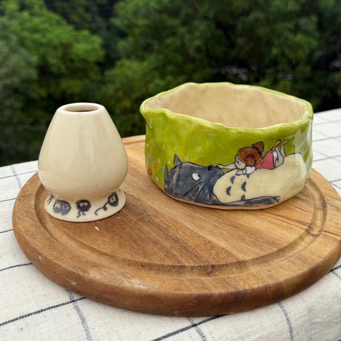 Totoro bamboo whisk holder