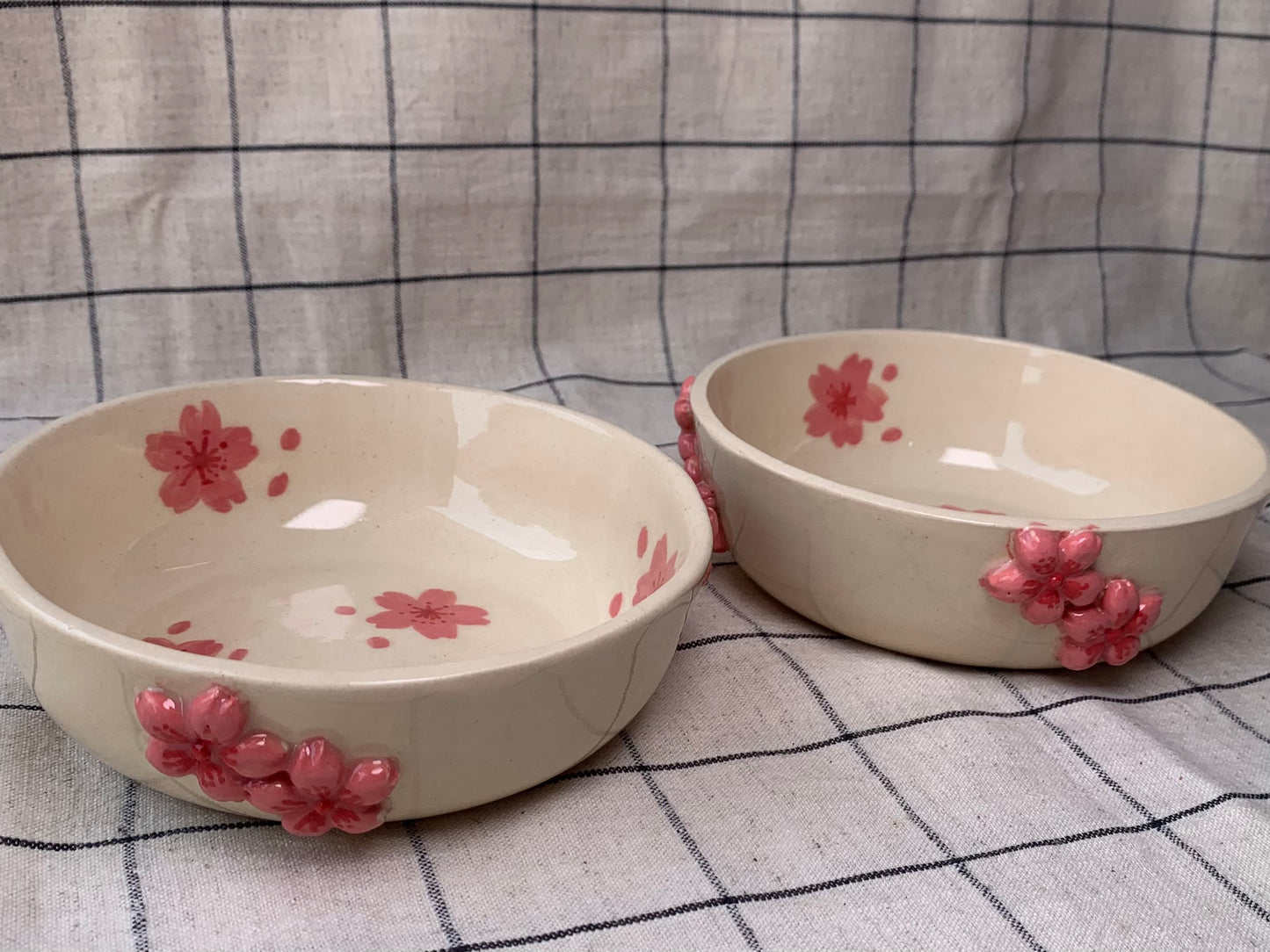 Japanese flower pasta bowl