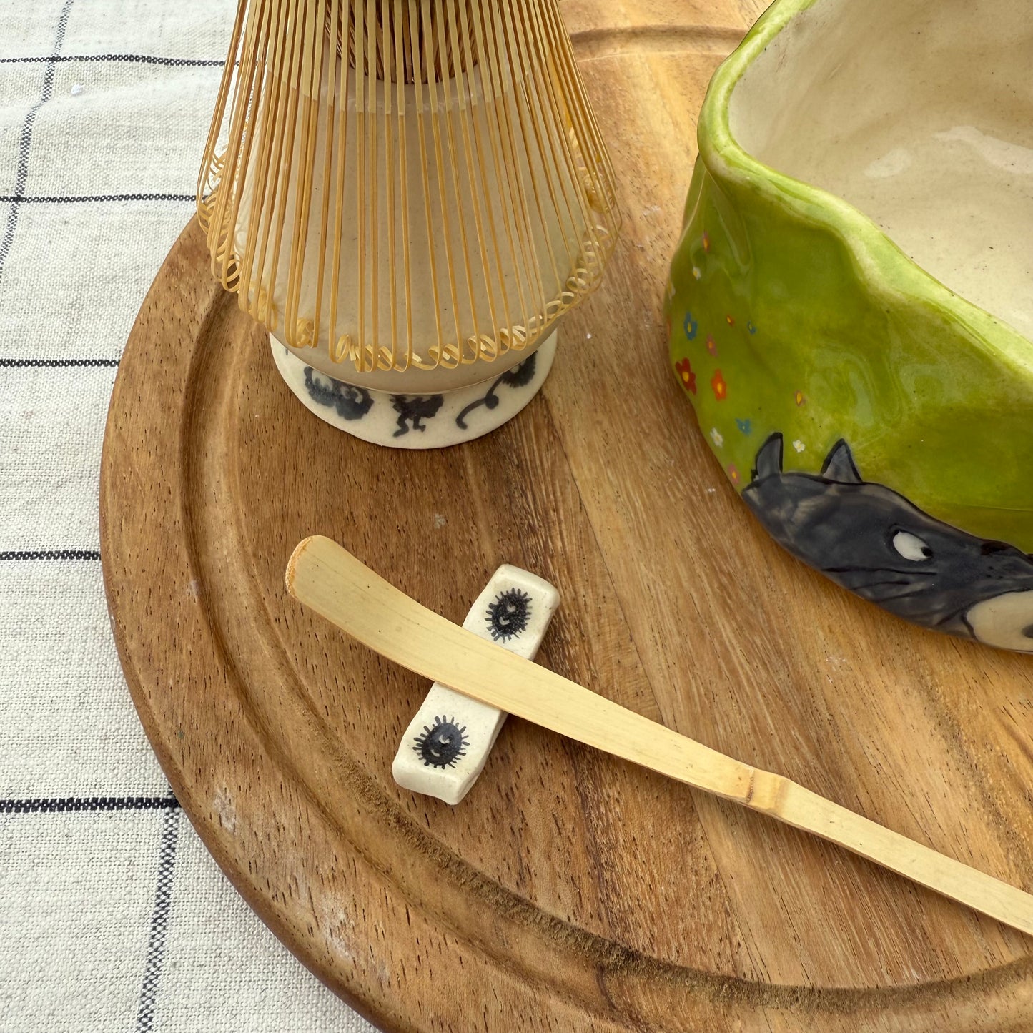 Totoro Chashaku & Chopstick holder
