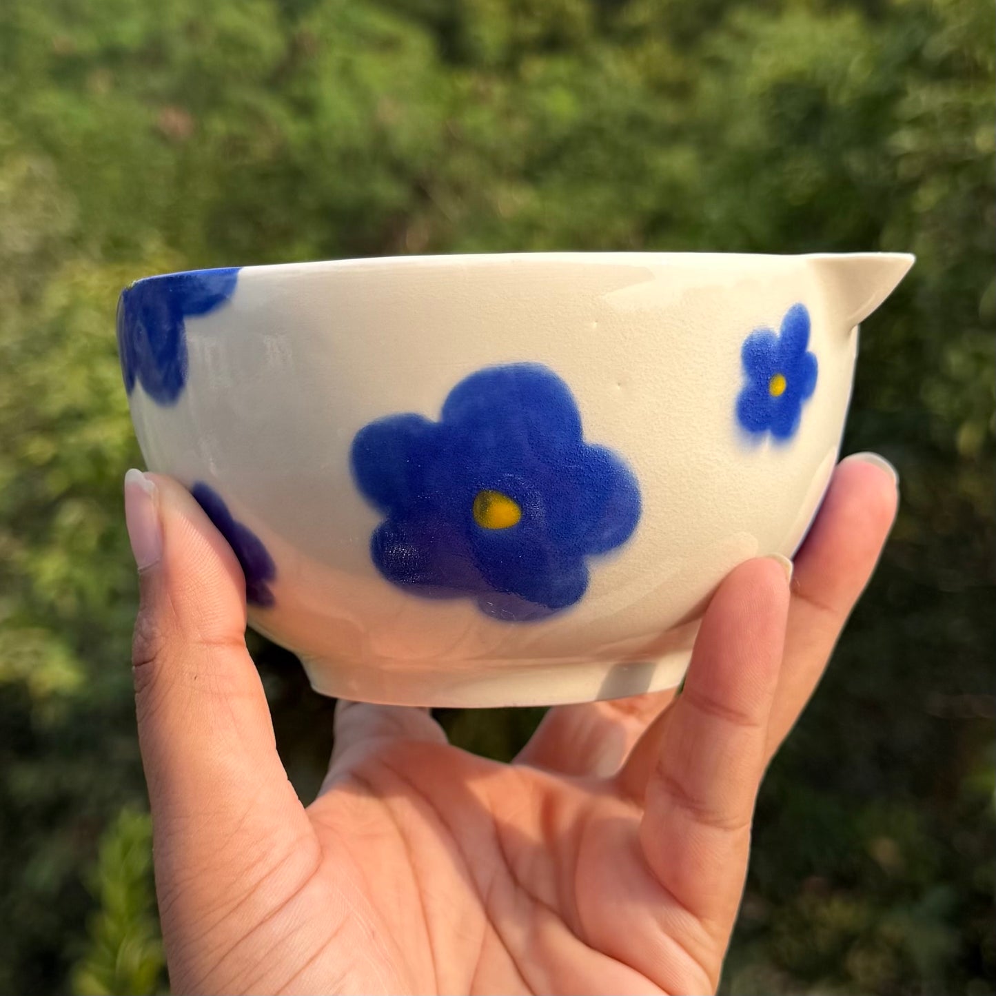 Blue flower matcha pourer( discounted)