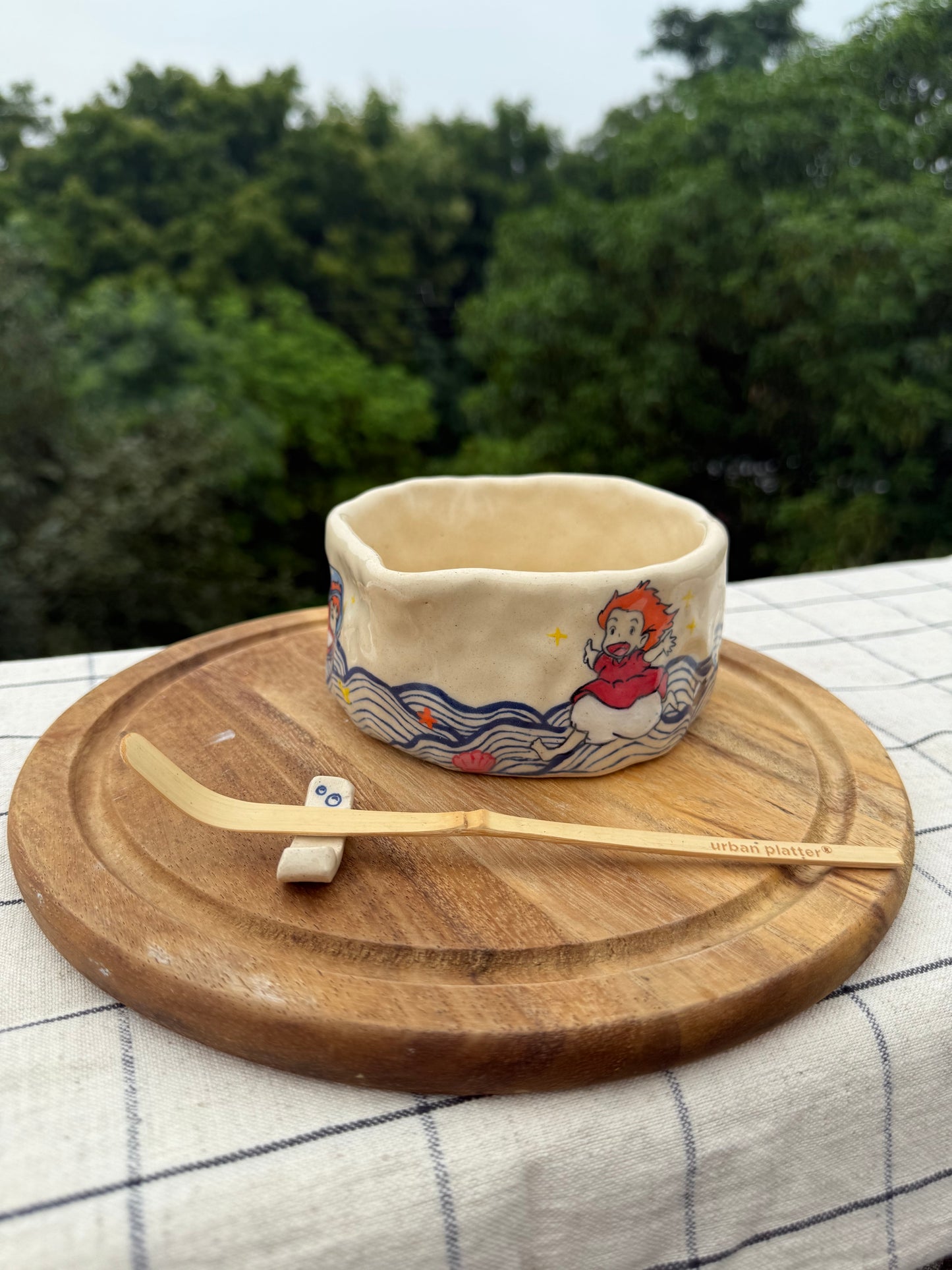 Ponyo matcha pourer + spoon holder