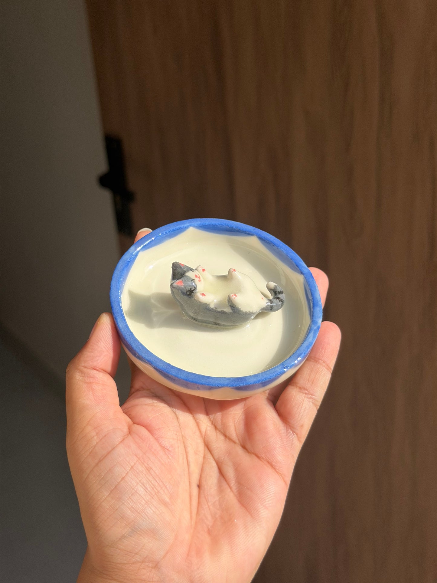 Happy cat trinket tray