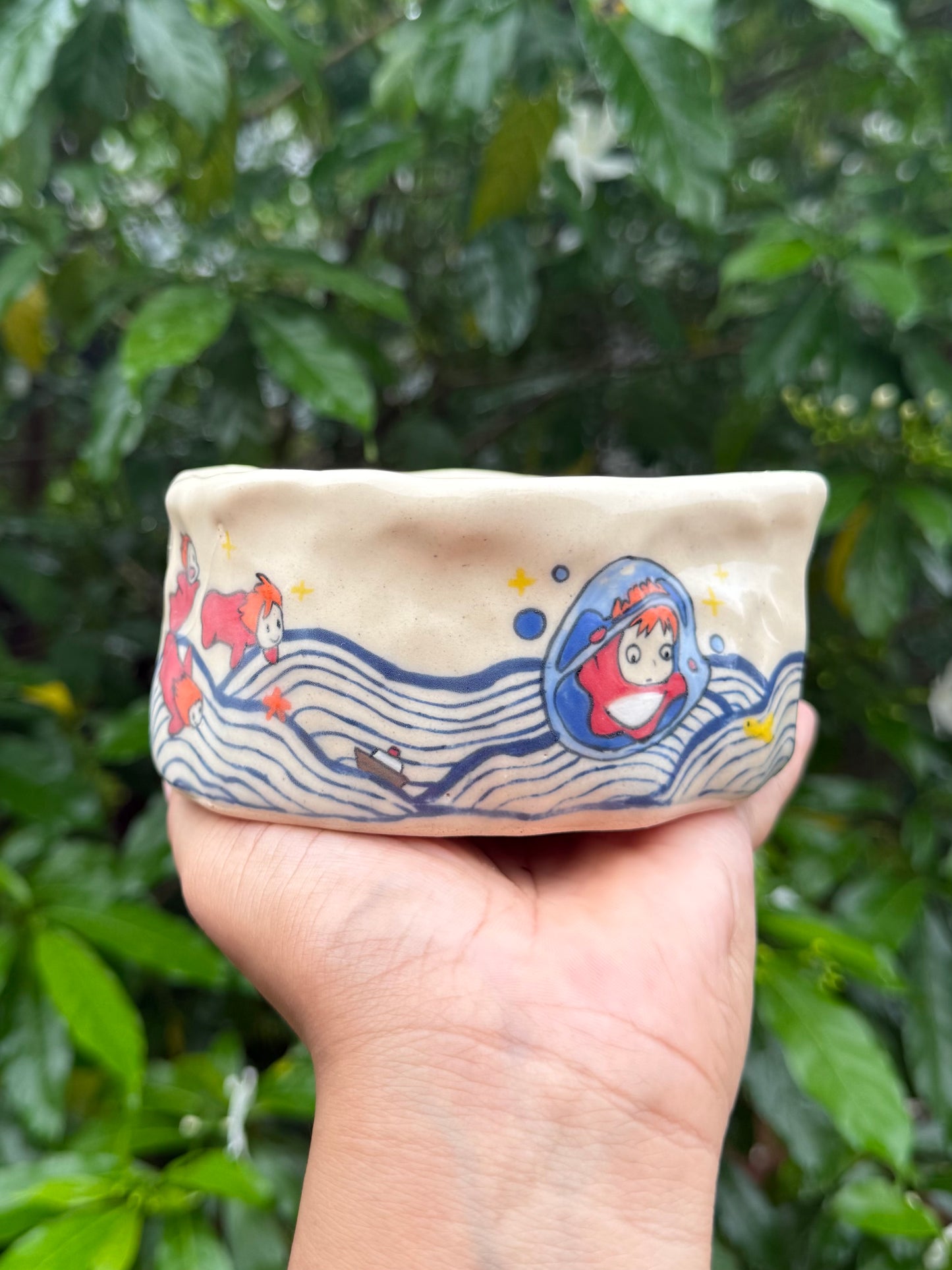 Ponyo matcha pourer + spoon holder