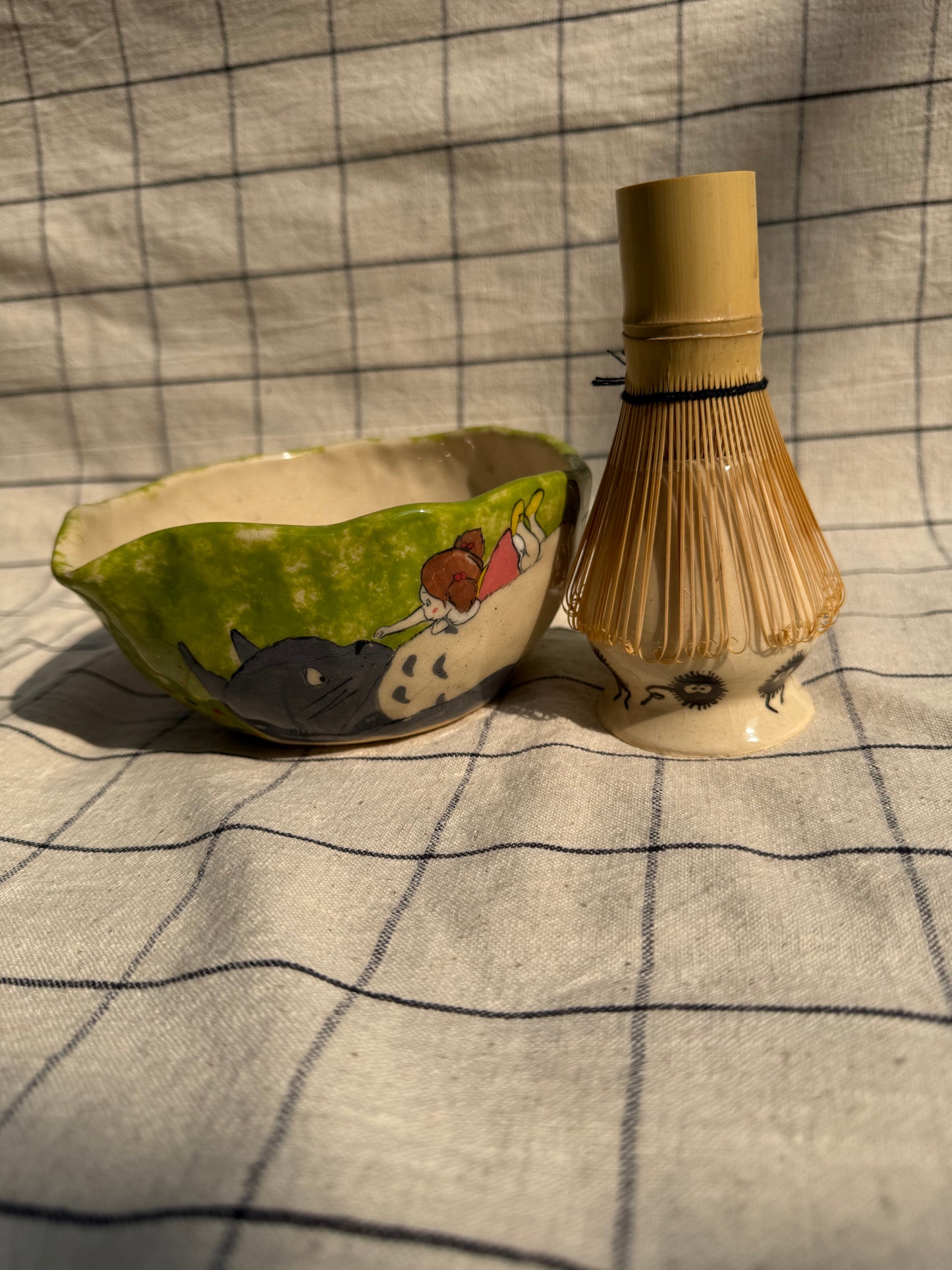 Totoro matcha Pourer+ holder