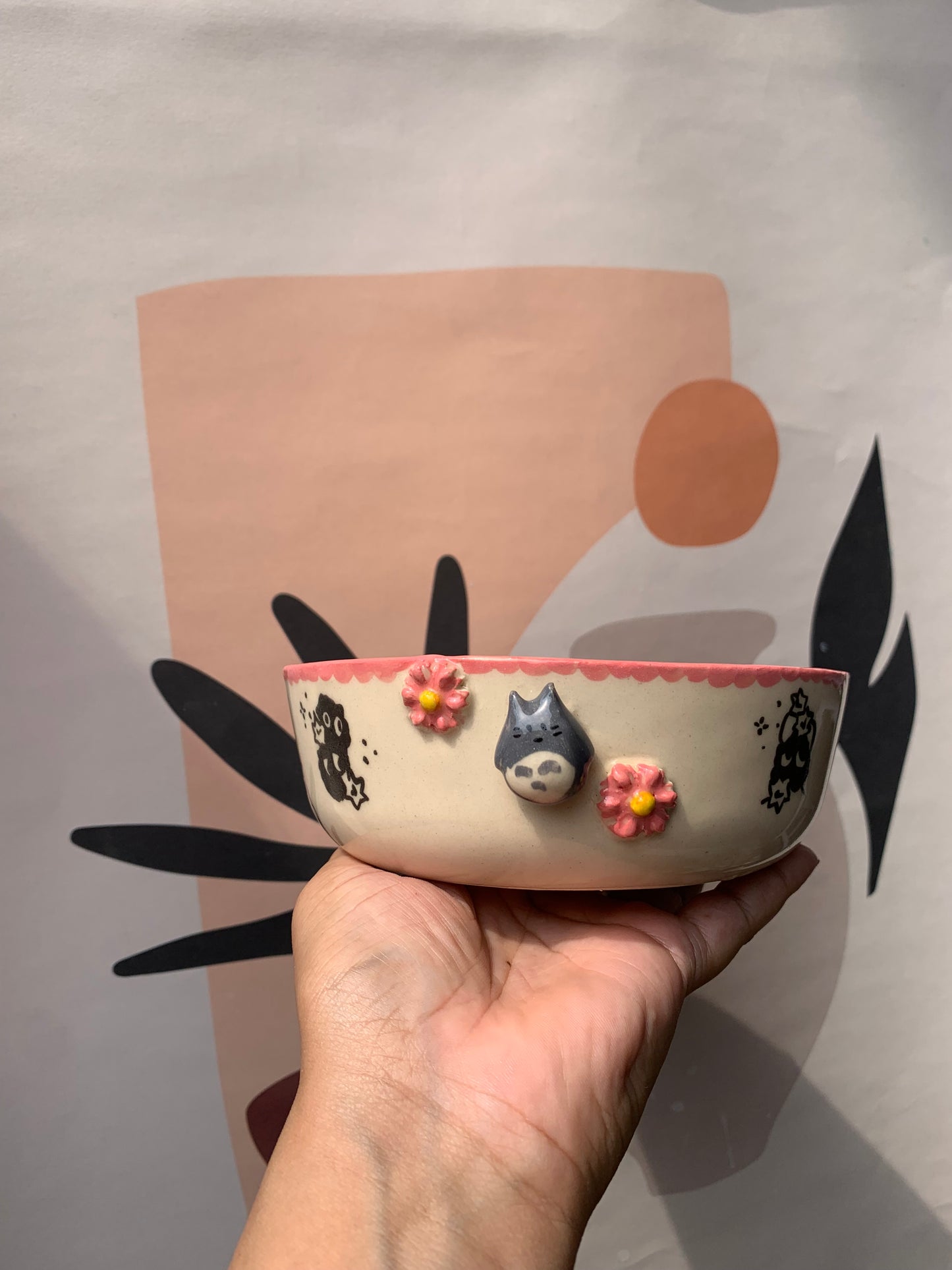 Totoro 3d pasta bowl