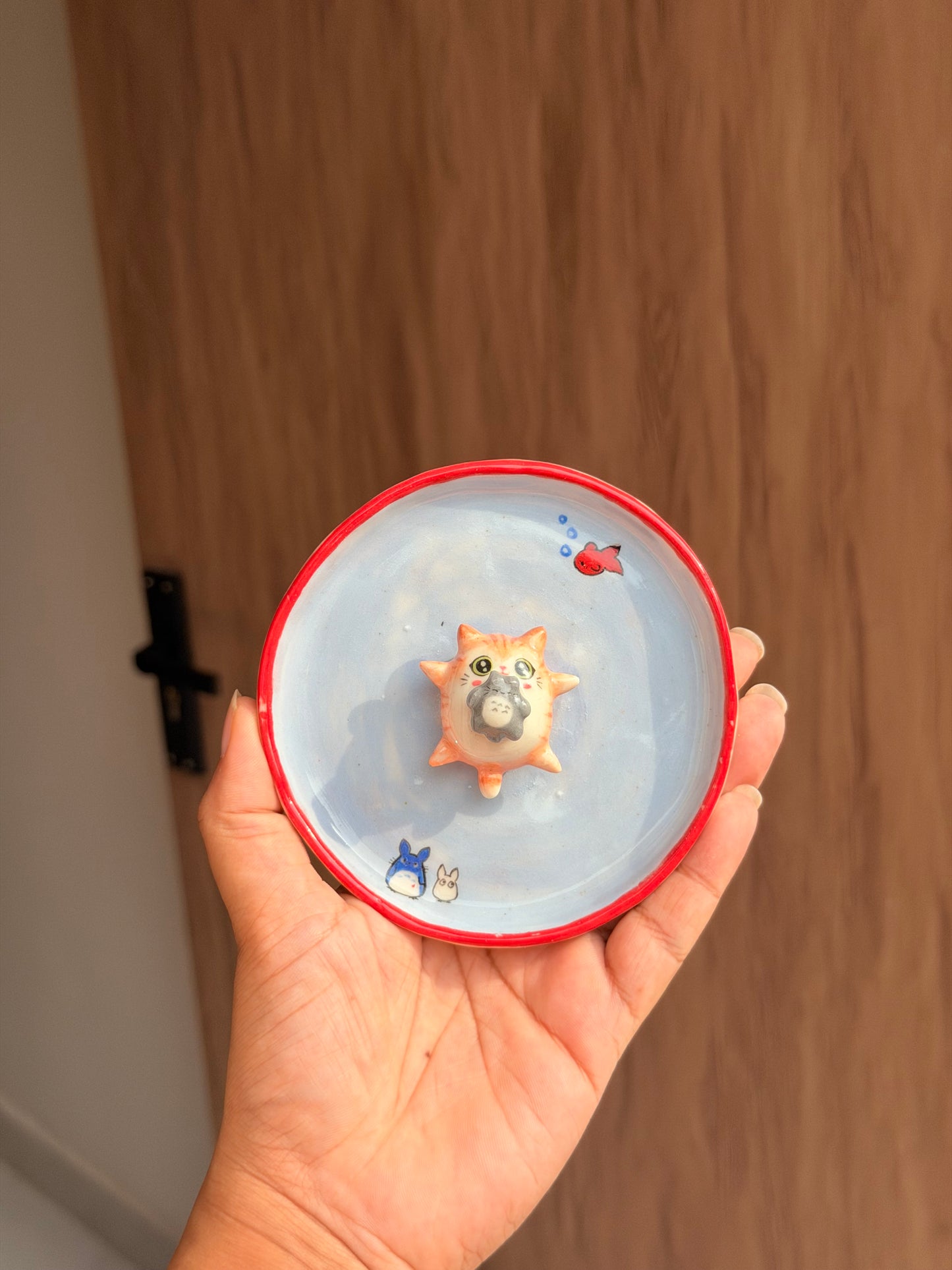 Orange Cat & Totoro trinket