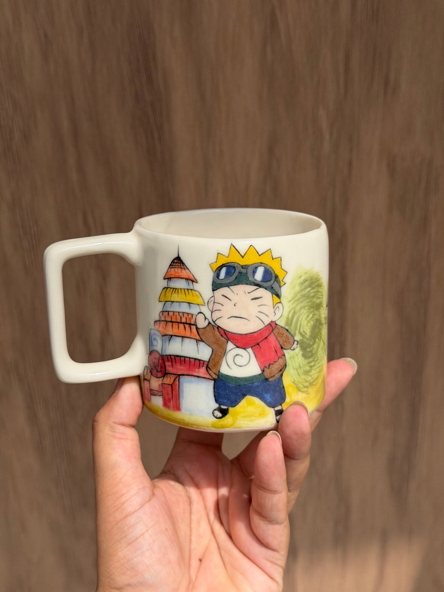 Naruto village life mug