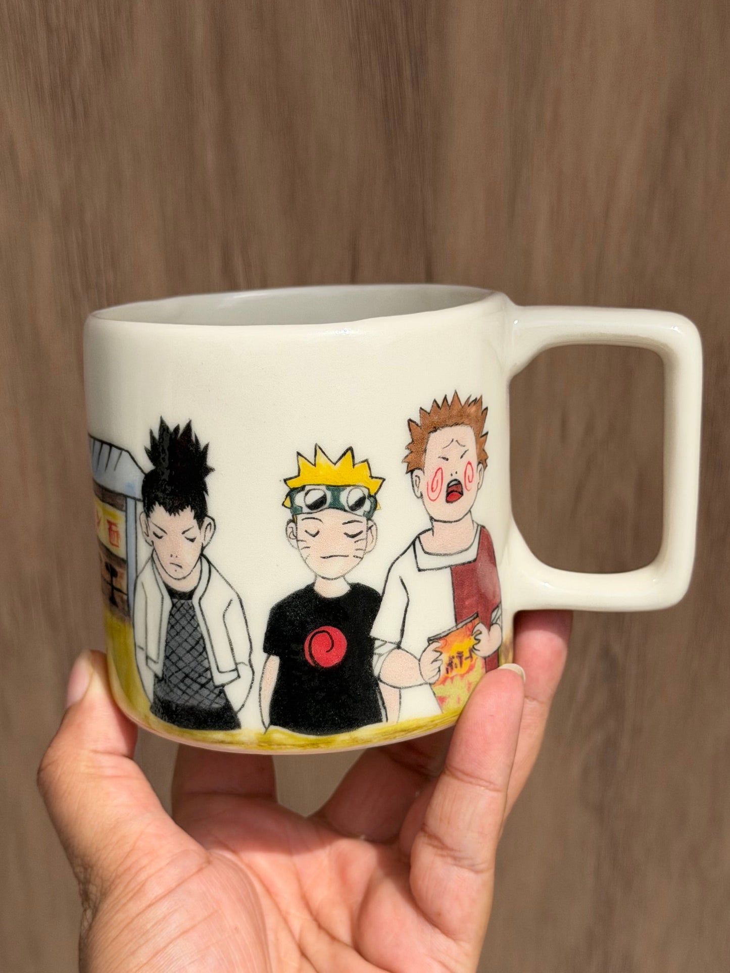Naruto village life mug