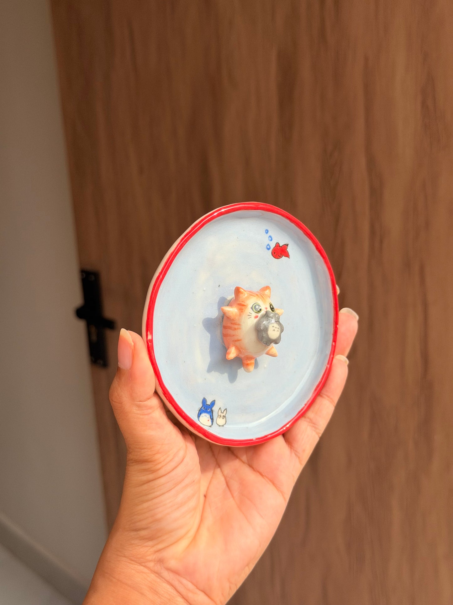 Orange Cat & Totoro trinket