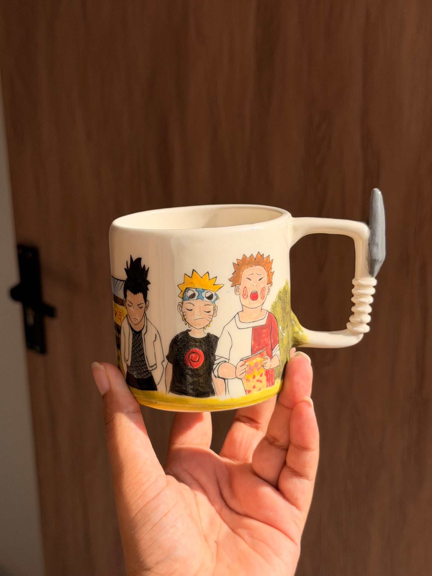 Naruto village life mug