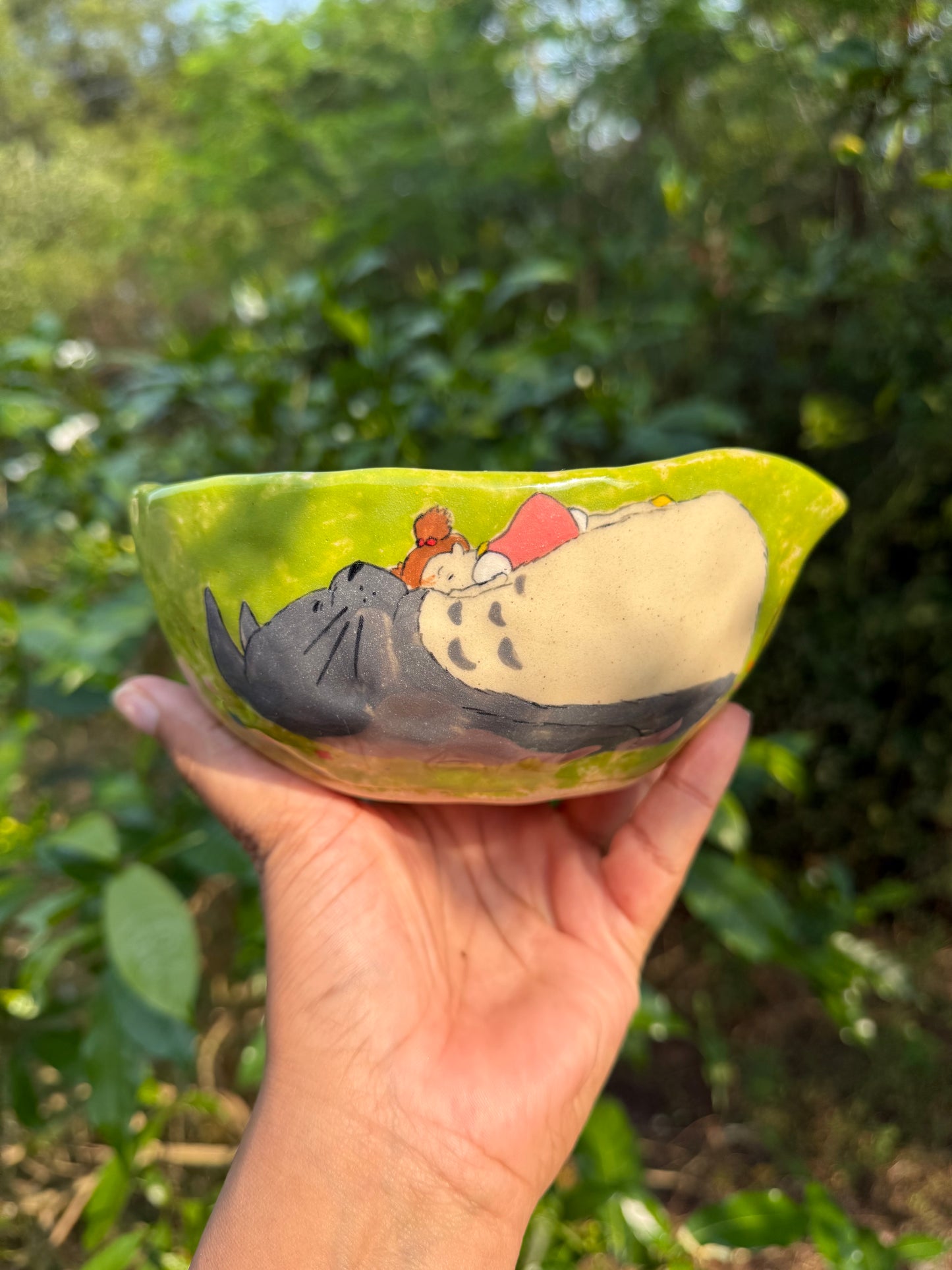 Totoro matcha Pourer+ holder