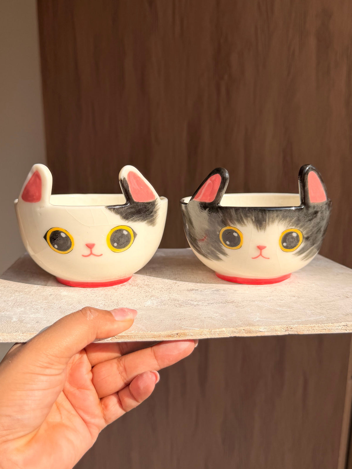 Black cat bowl