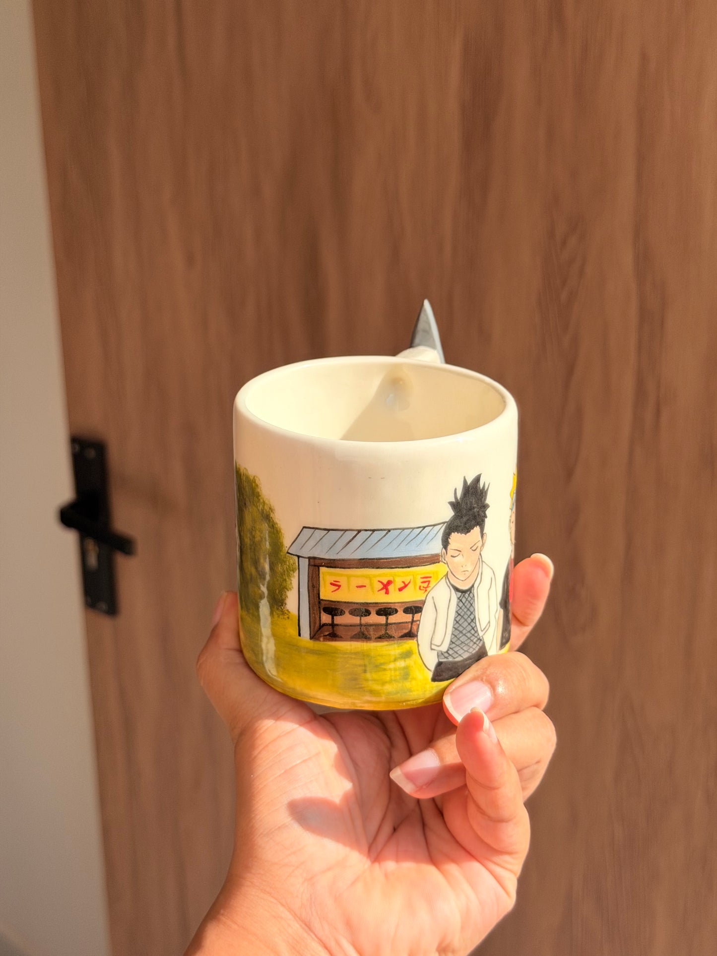 Naruto village life mug
