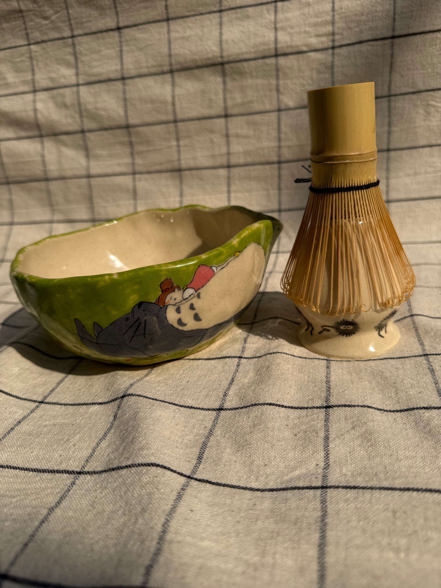 Totoro matcha Pourer+ holder