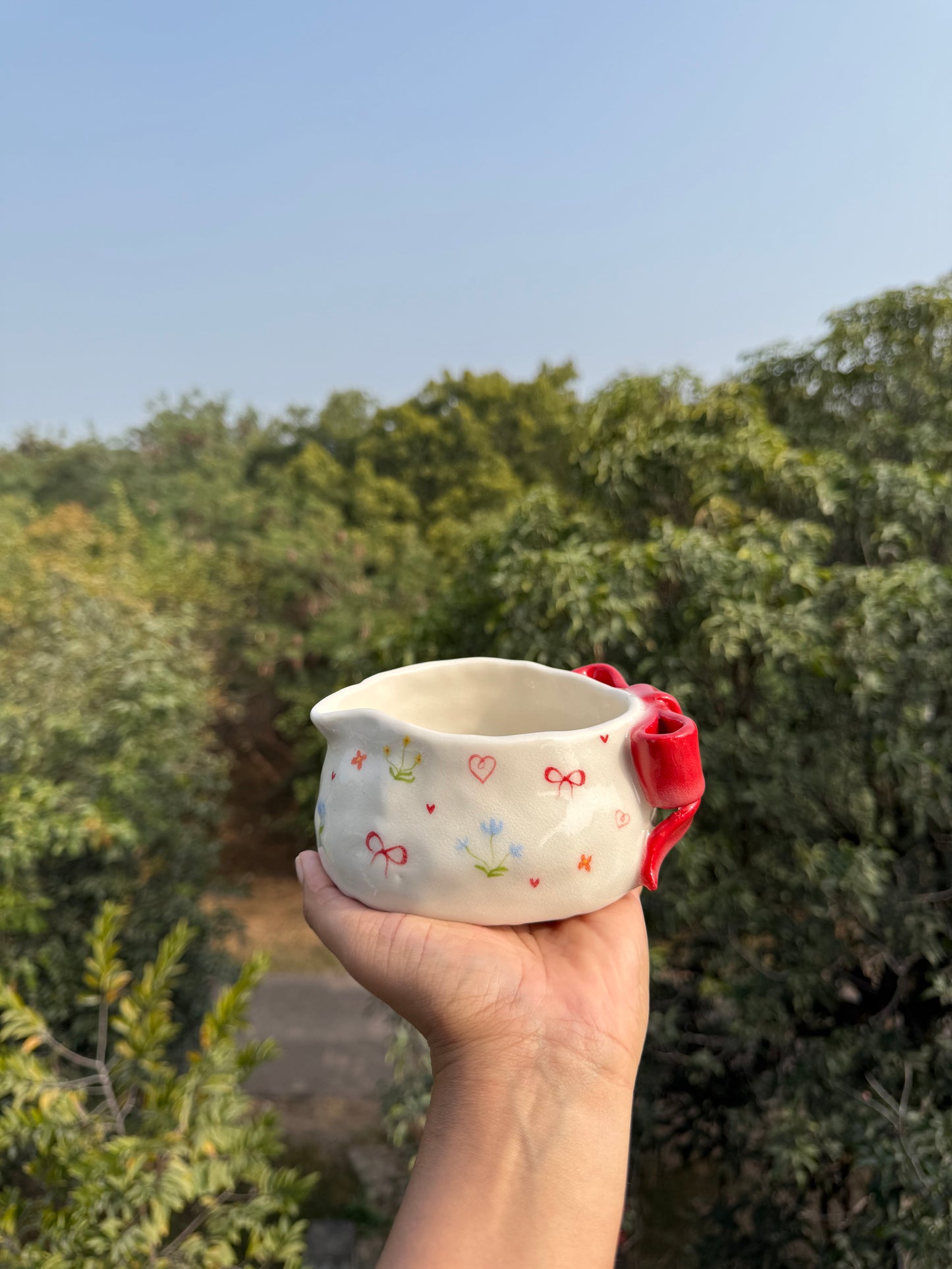Valentine Bow matcha set