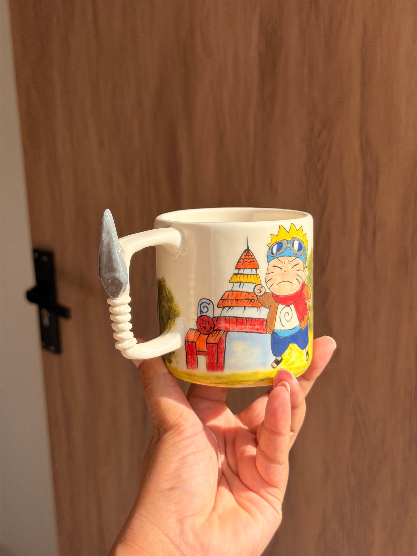 Naruto village life mug