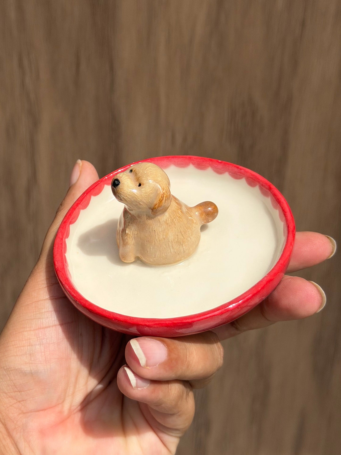 Poodle trinket tray