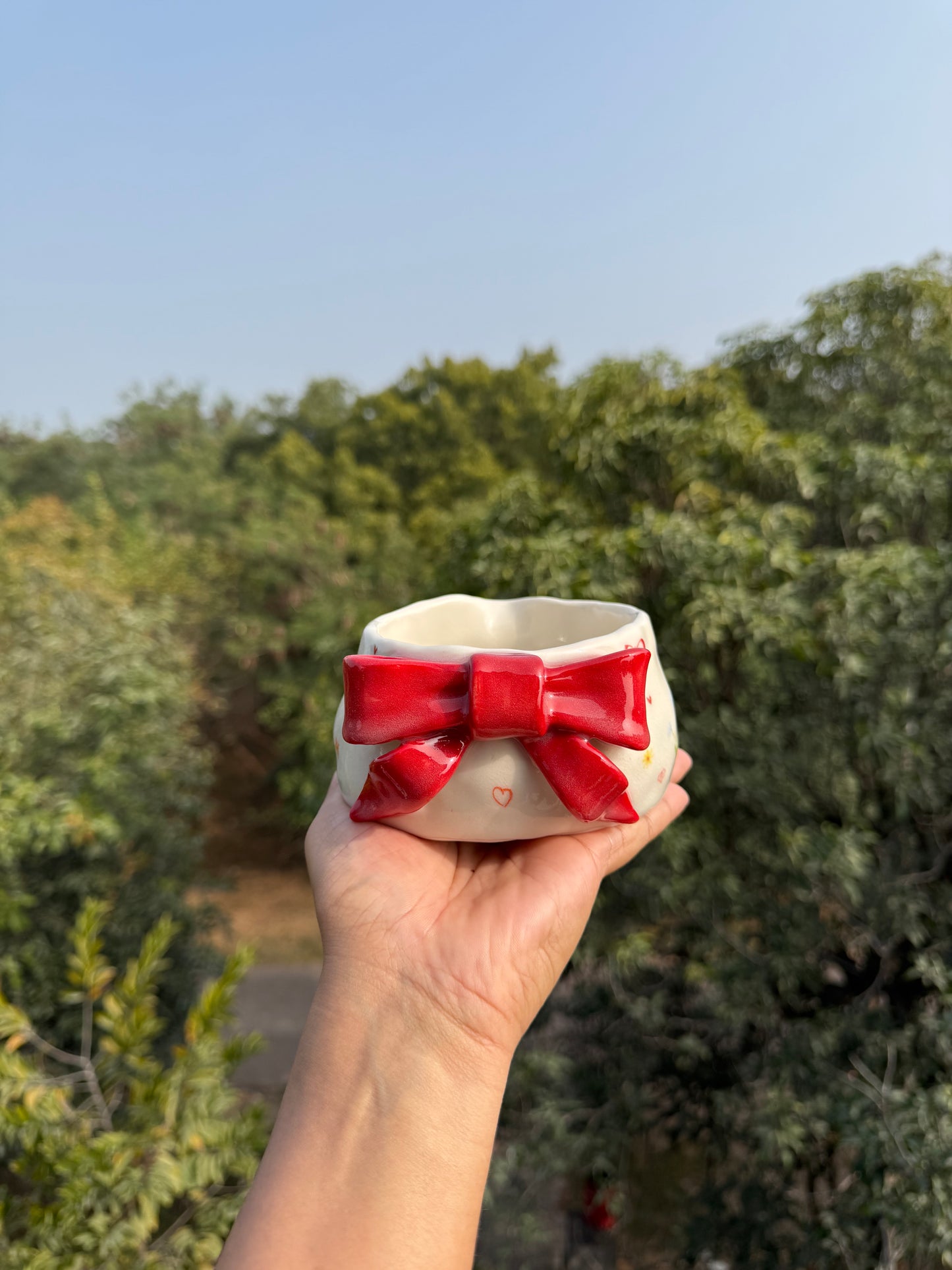 Valentine Bow matcha set