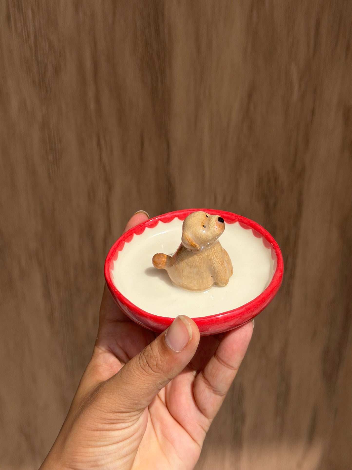 Poodle trinket tray