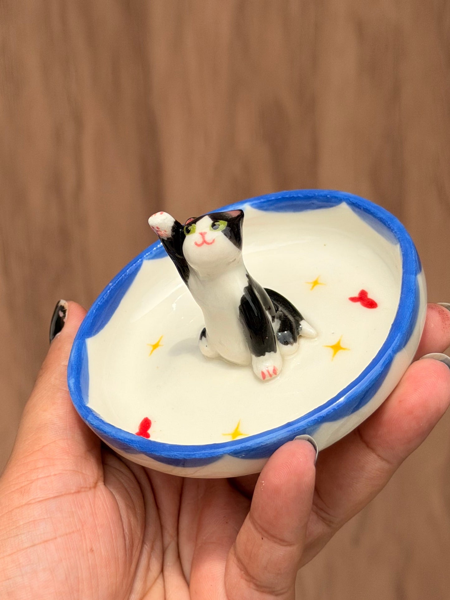 Black trinket tray