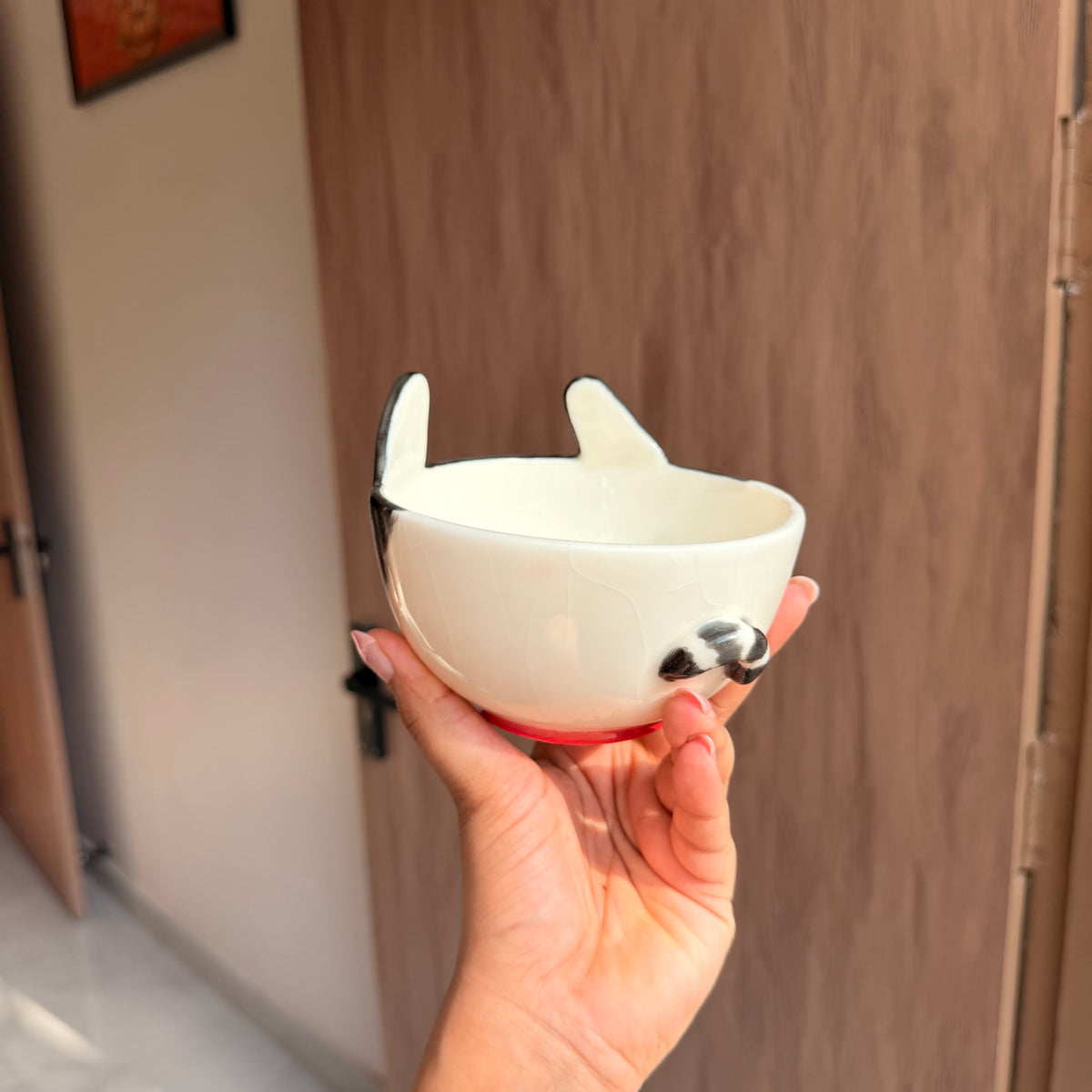 Black cat bowl