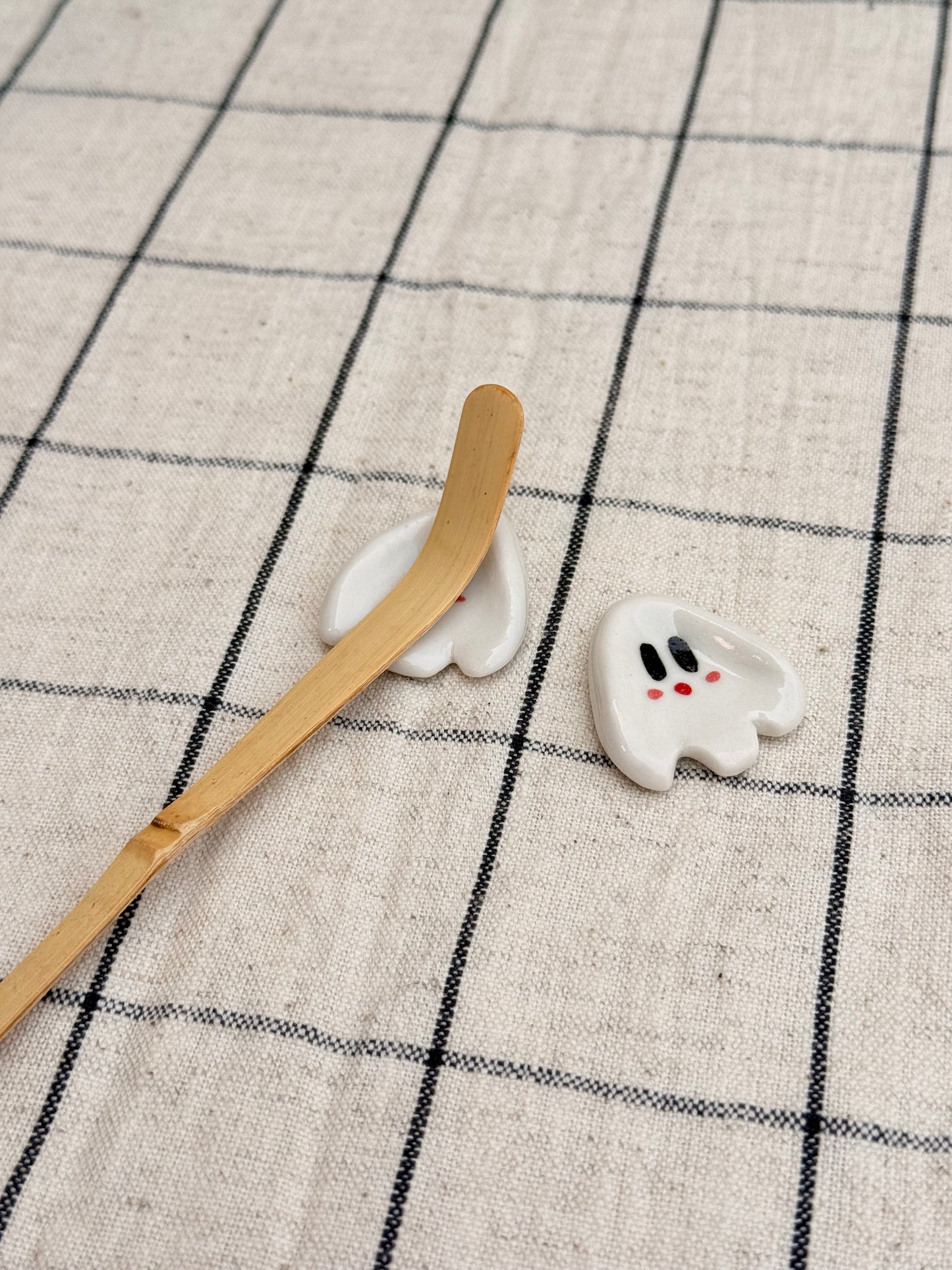 Ghost Chashaku & chopstick holder