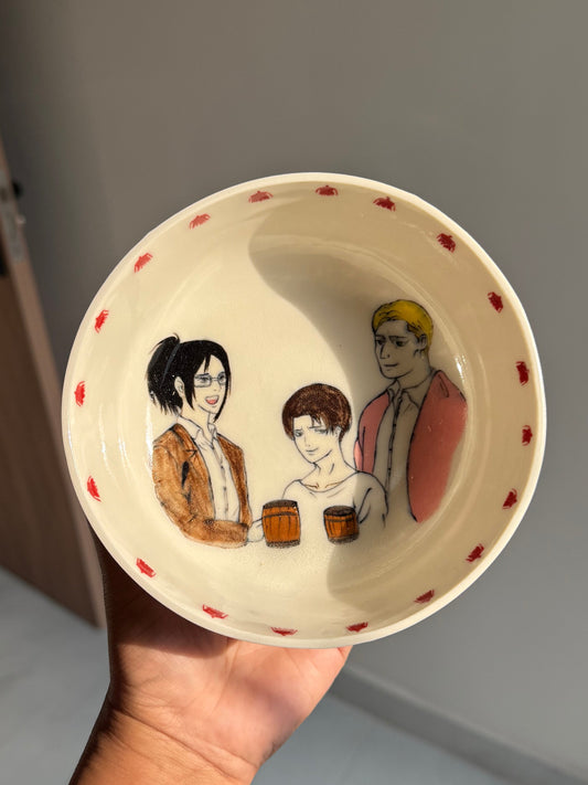 Attack on Titans pasta bowl