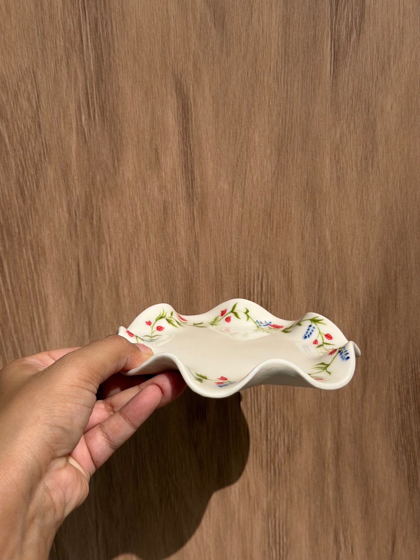Floral trinket tray